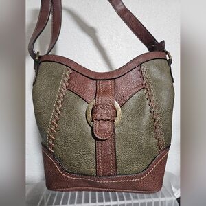 b.o.c. Brown and Olive Hobo Bag